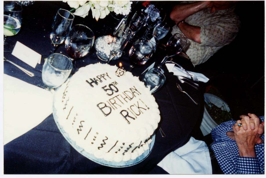 Rick and James Milestone events at our home